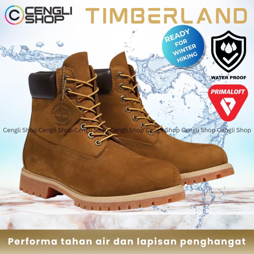 SEPATU BOOTS TIMBERLAND BOOT PRIA ORIGINAL KULIT ASLI TM55