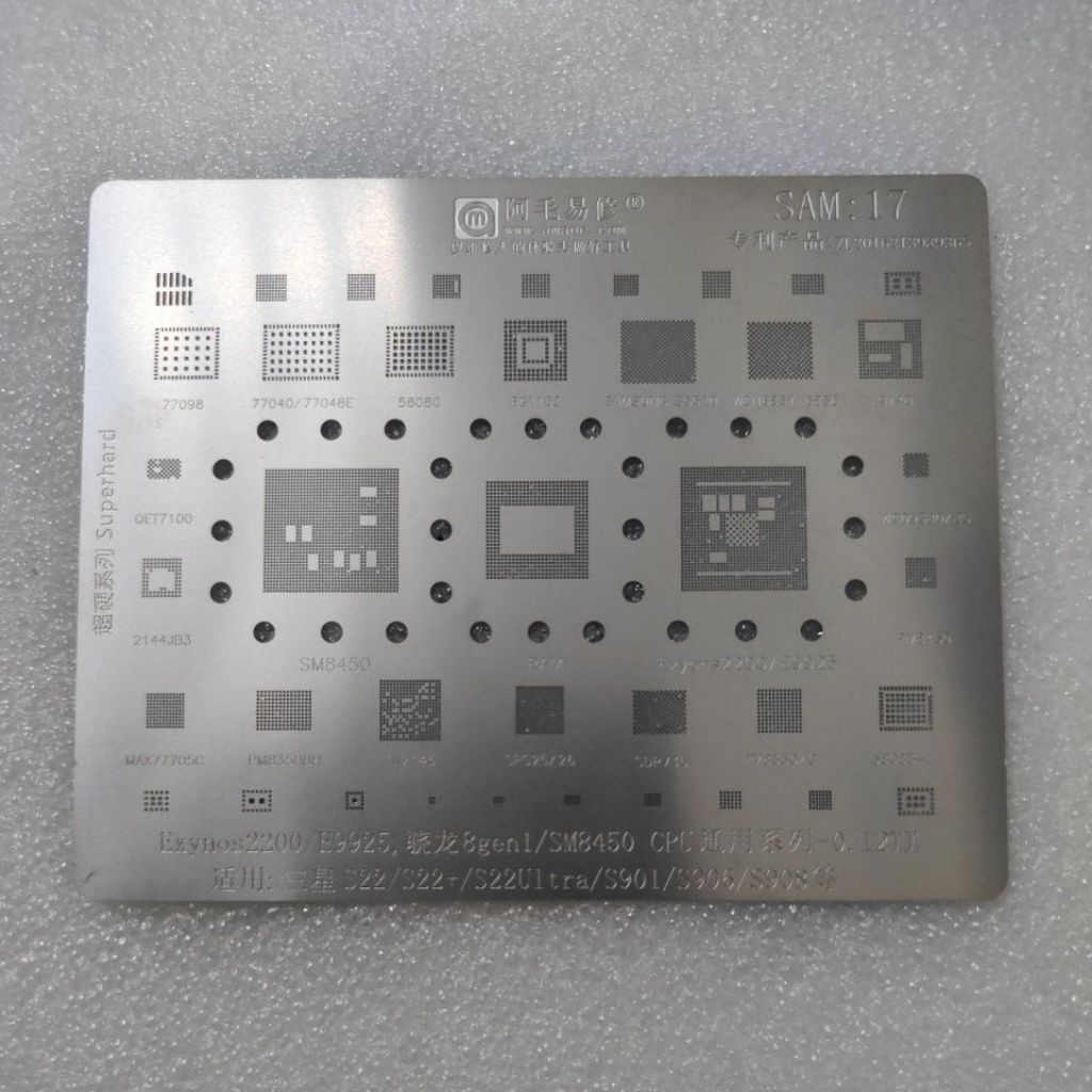 BGA CETAKAN IC/ic plat BGA SAM:17/SM8450 CPU amaoe Original