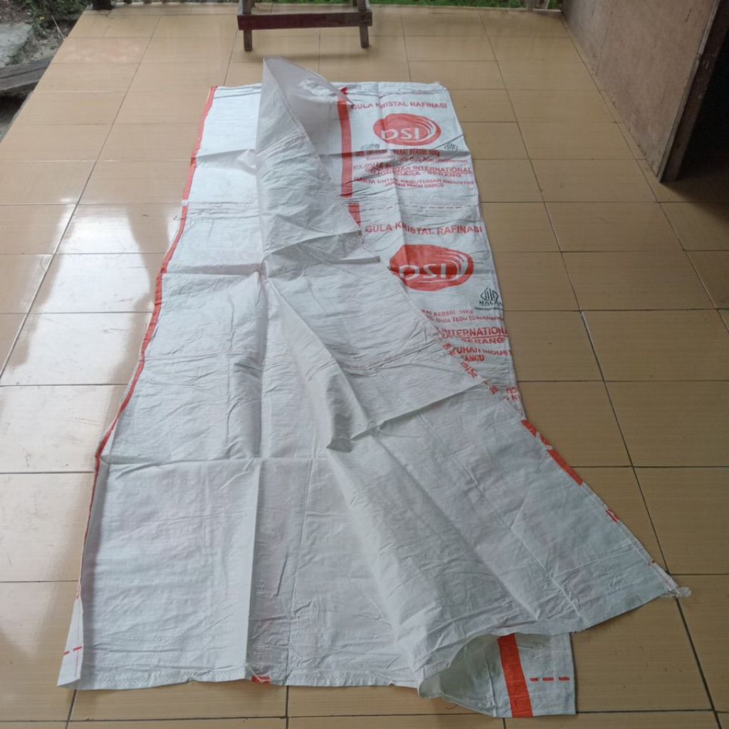 AMPARAN/GELARAN KARUNG GULA 2 METER X 3 METER TELASAR LAYAR KARUNG UNTUK JEMUR PADI