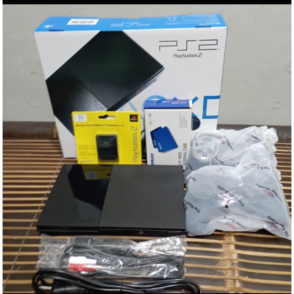 PS2 SLIM BISA HARDIS DAN KASET SECOND