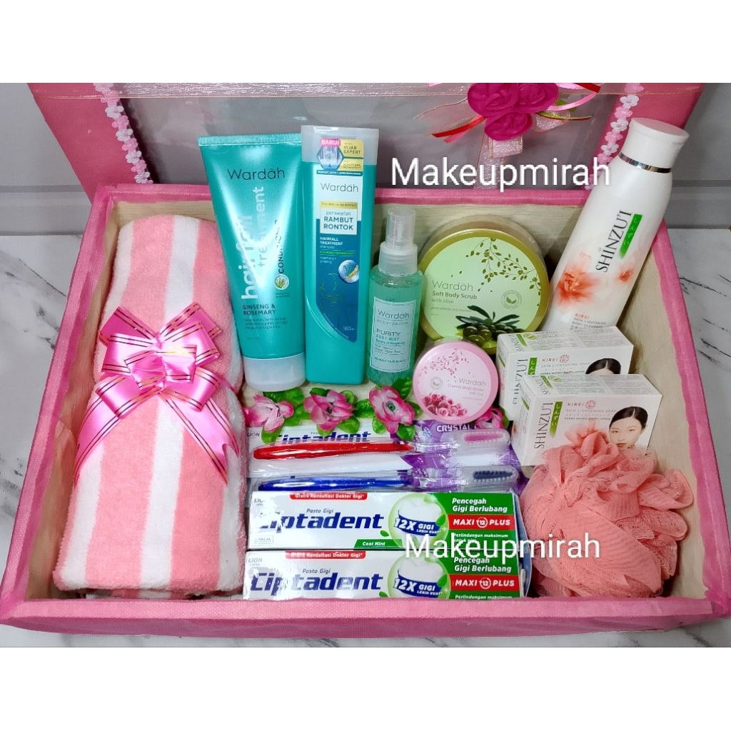 WARDAH PAKET SESERAHAN MANDI / SESERAHAN BESAR KOMPLIT / BOX CANTIK