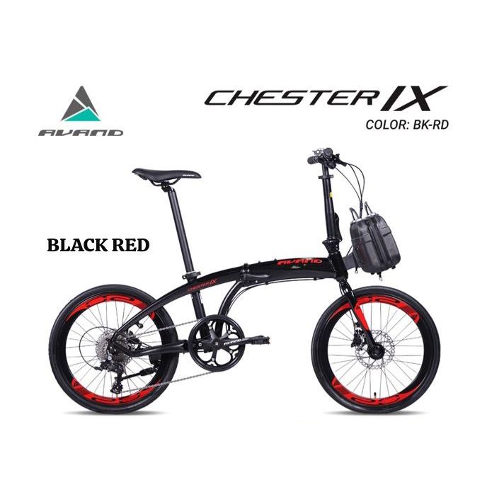 (BTM) Sepeda Lipat 20 451 UNITED AVAND CHESTER IX Rem Hidrolik 9Speed