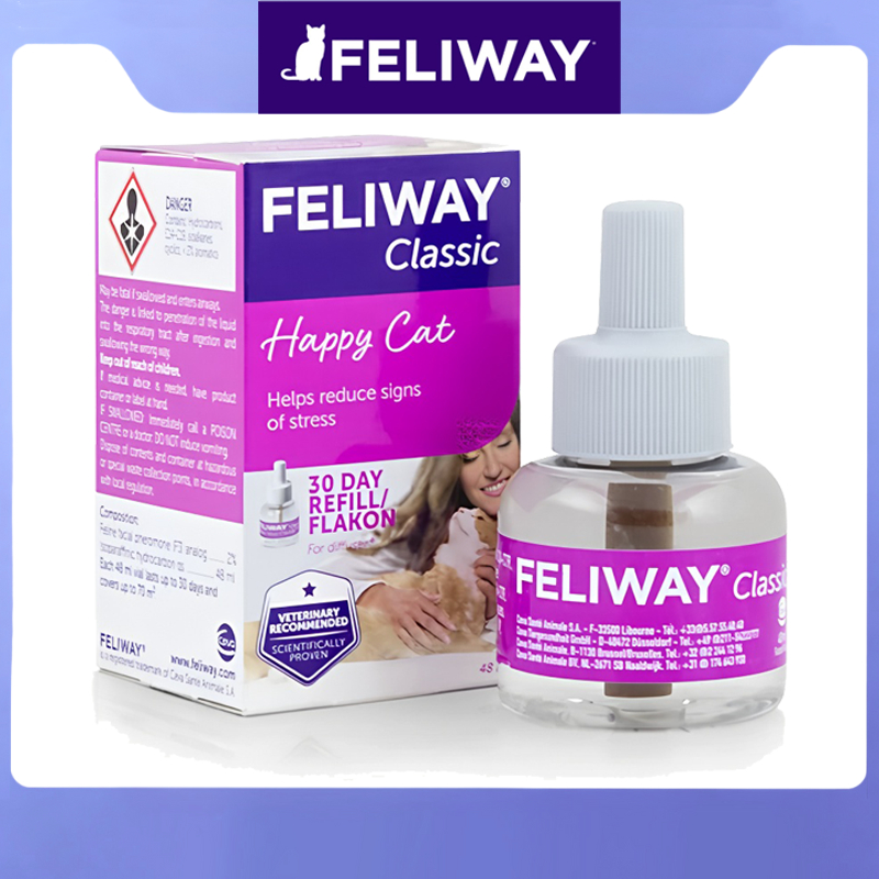 Feliway Classic Cat Calming Pheromone Refill Penenang Kucing USA-48ml