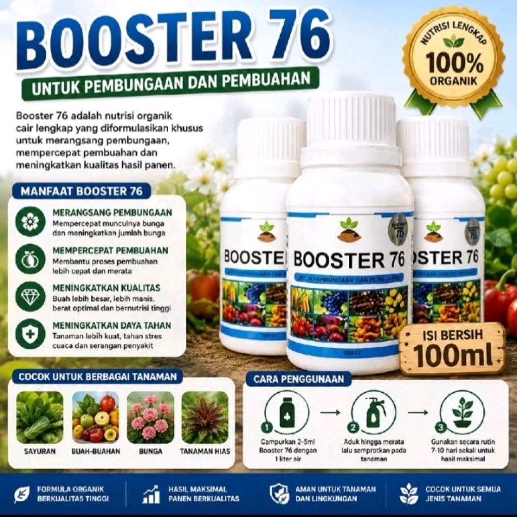 Pupuk Boster 76 perangsang buah kelengkeng