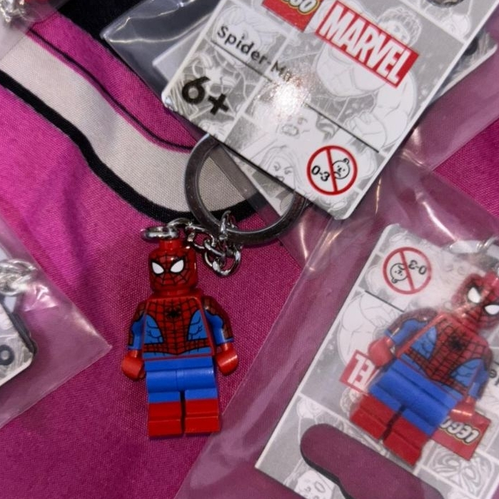 [ready] lego marvel spiderman 854290 keychain spider - man gantungan kunci