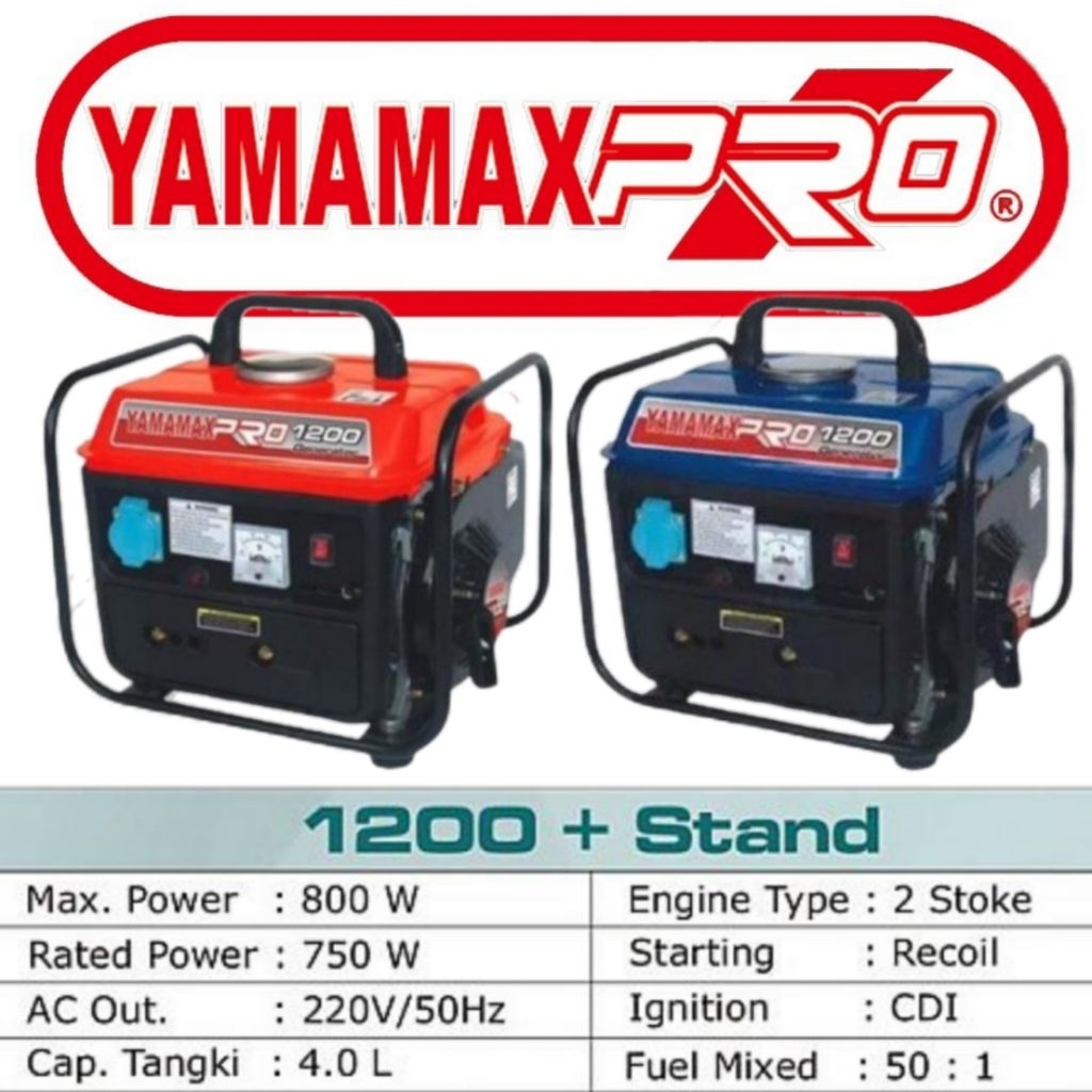 genset yamamax pro 1200 2 tak murah berkualitas