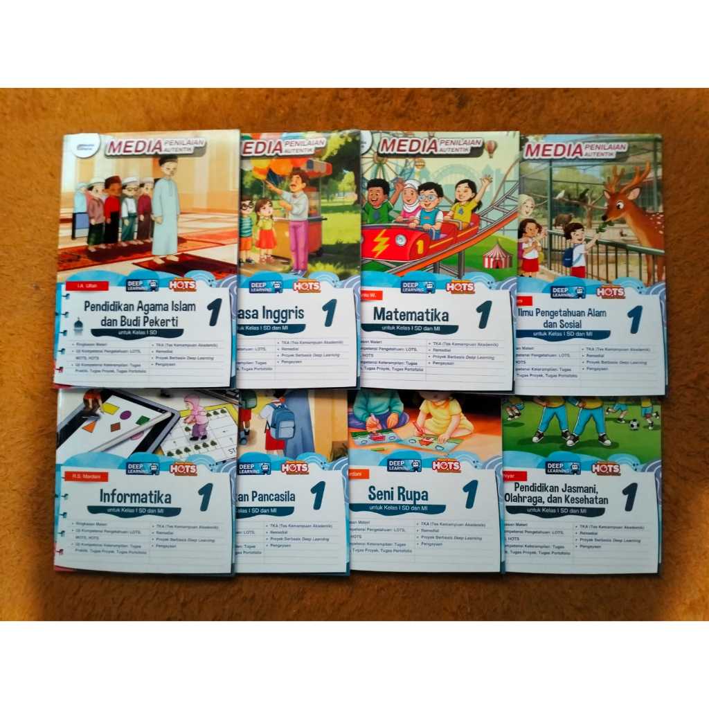 Buku Paket SD / MI Kelas 1 MP / Media Pena / Media Penilaian Autentik Tiga Serangkai Edisi Deep Lear