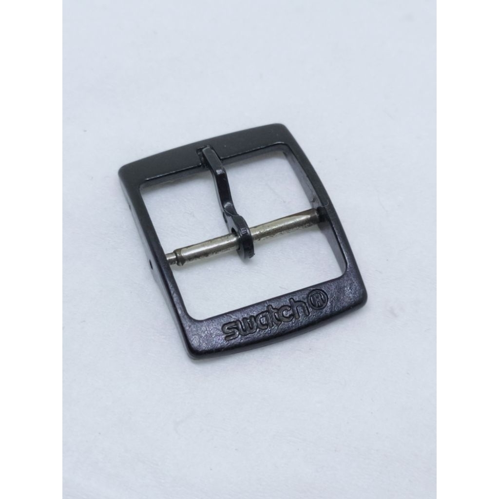 Swatch buckle strap jam tangan ori vintage 17mm rubberstrap irony leatherstrap pengait strap kulit p