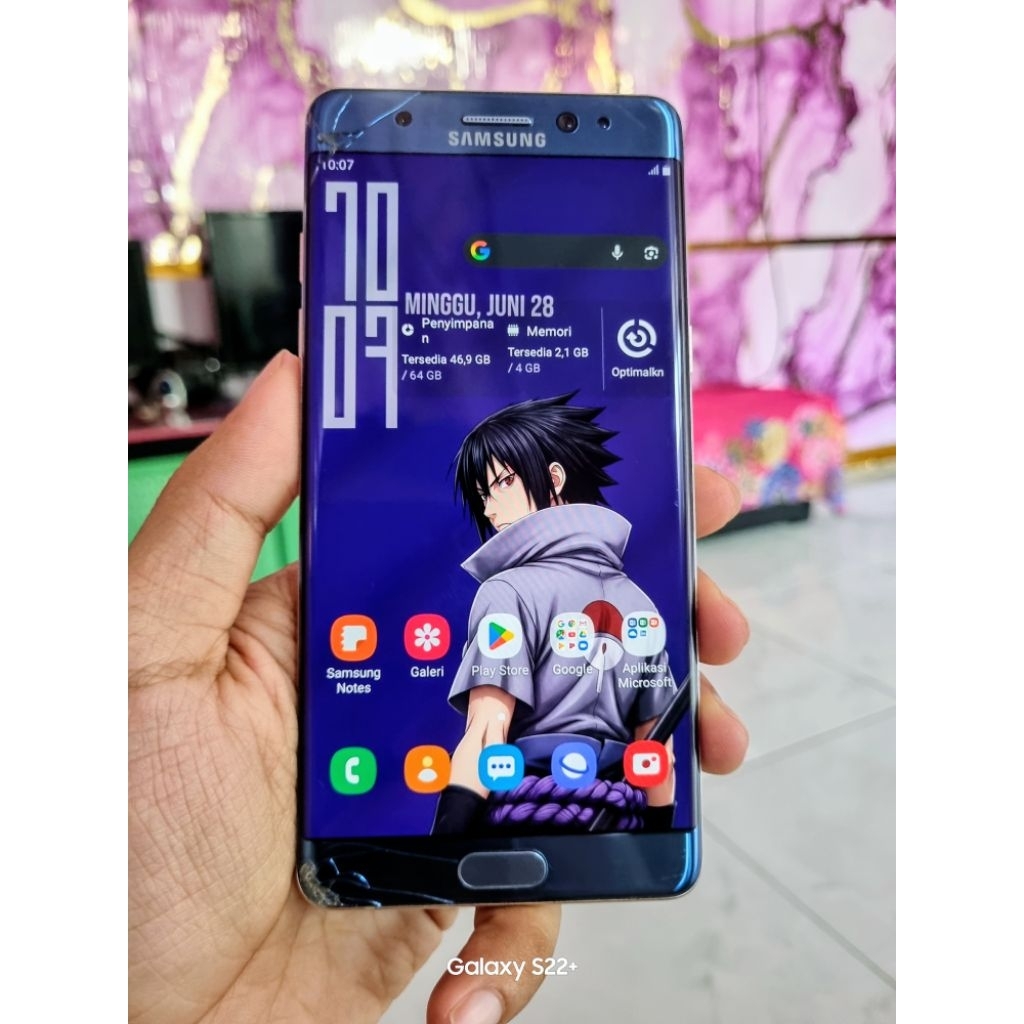 Lcd Samsung Note Fe Original Copotan