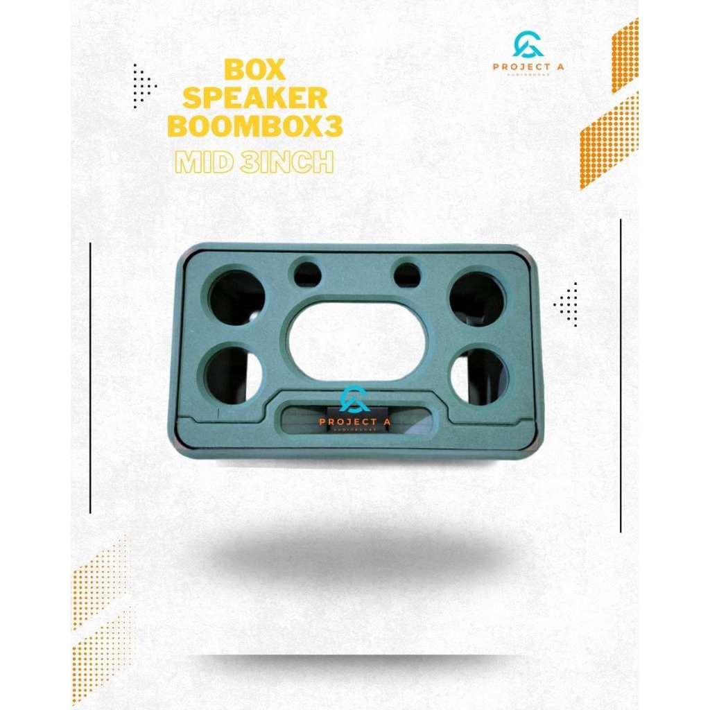 BOX SPEAKER BOOMBOX3 DENGAN PORT MIDDLE 3INCH X4 TWEETER 2INCH HMR 12MM