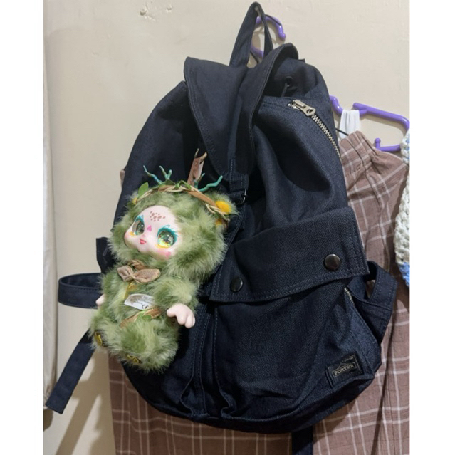 porter preloved denim jeans ransel