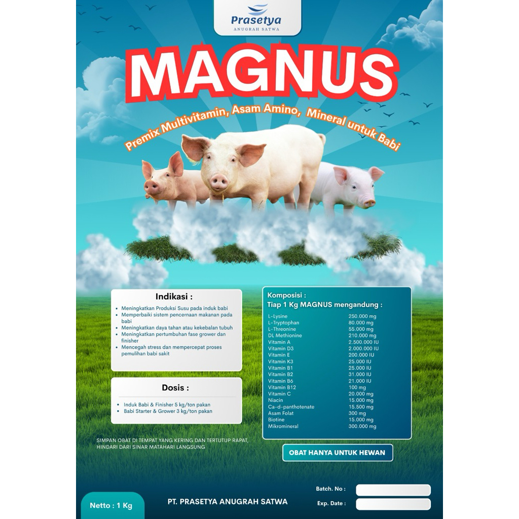 Magnus premix babi premium