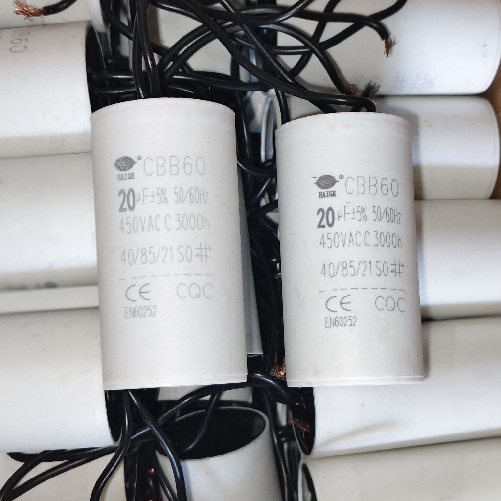 KAPASITOR CBB60 20UF 450VAC CAPASITOR KOMPRESOR MESIN CUCI POMPA AIR