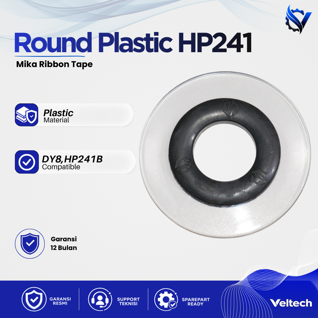 Round Plastic HP241 / Mika Ribbon Tape/ Pita Ribbon Mika Coding HP241 Coding HP241B Coding DY8