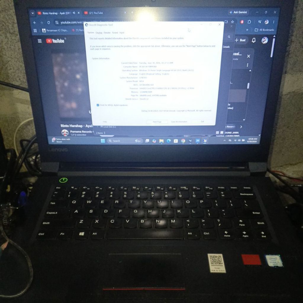 laptop lenovo-v310