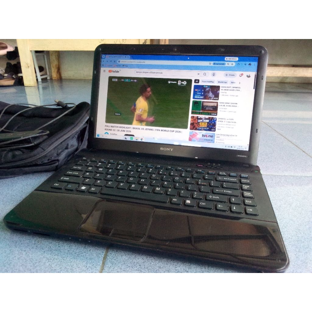 laptop Sony Vaio core i3 ram 6gb HDD 500gb mulus siap pakai