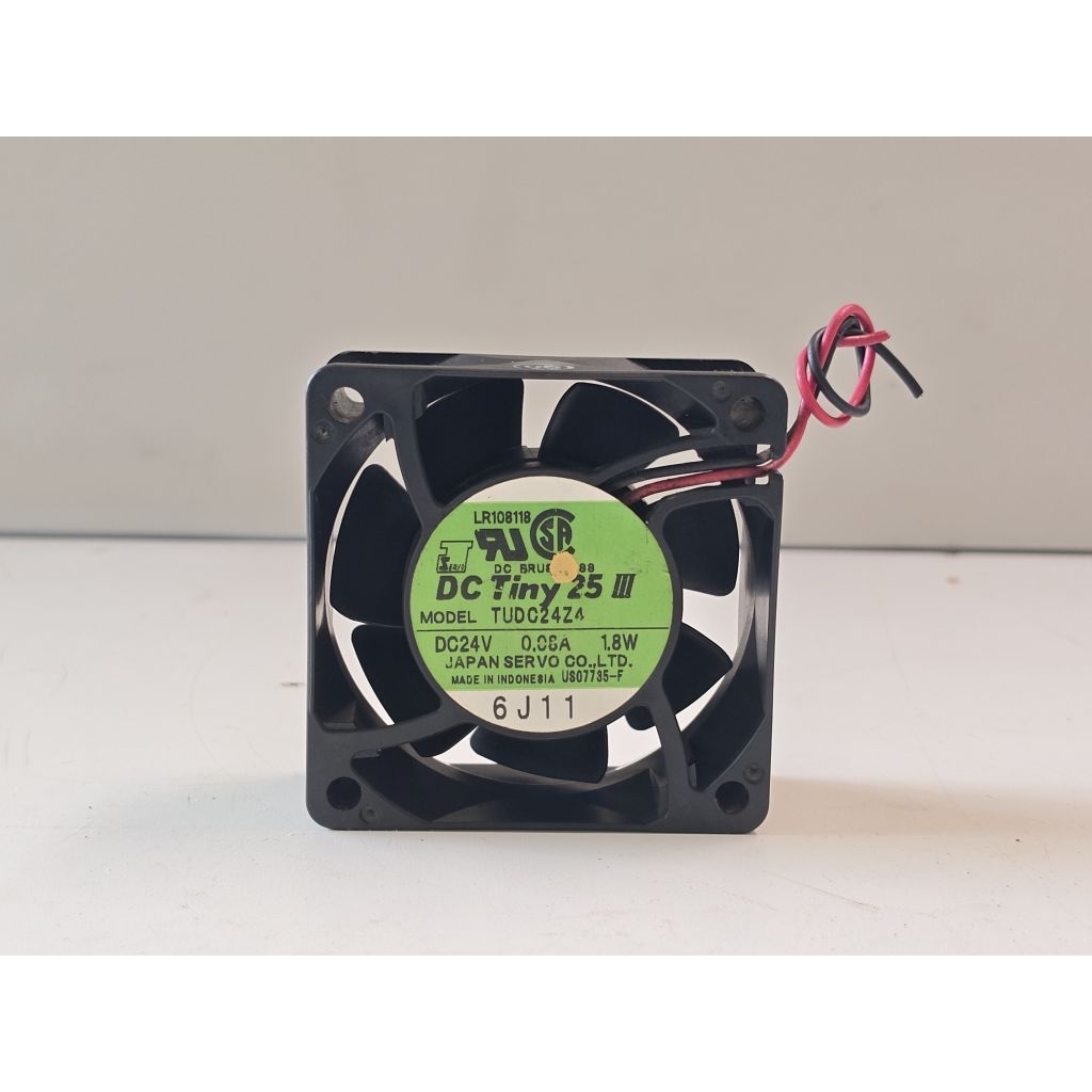 Fan kipas TINY25 DC 24V-0,08A 6×6cm 2pin