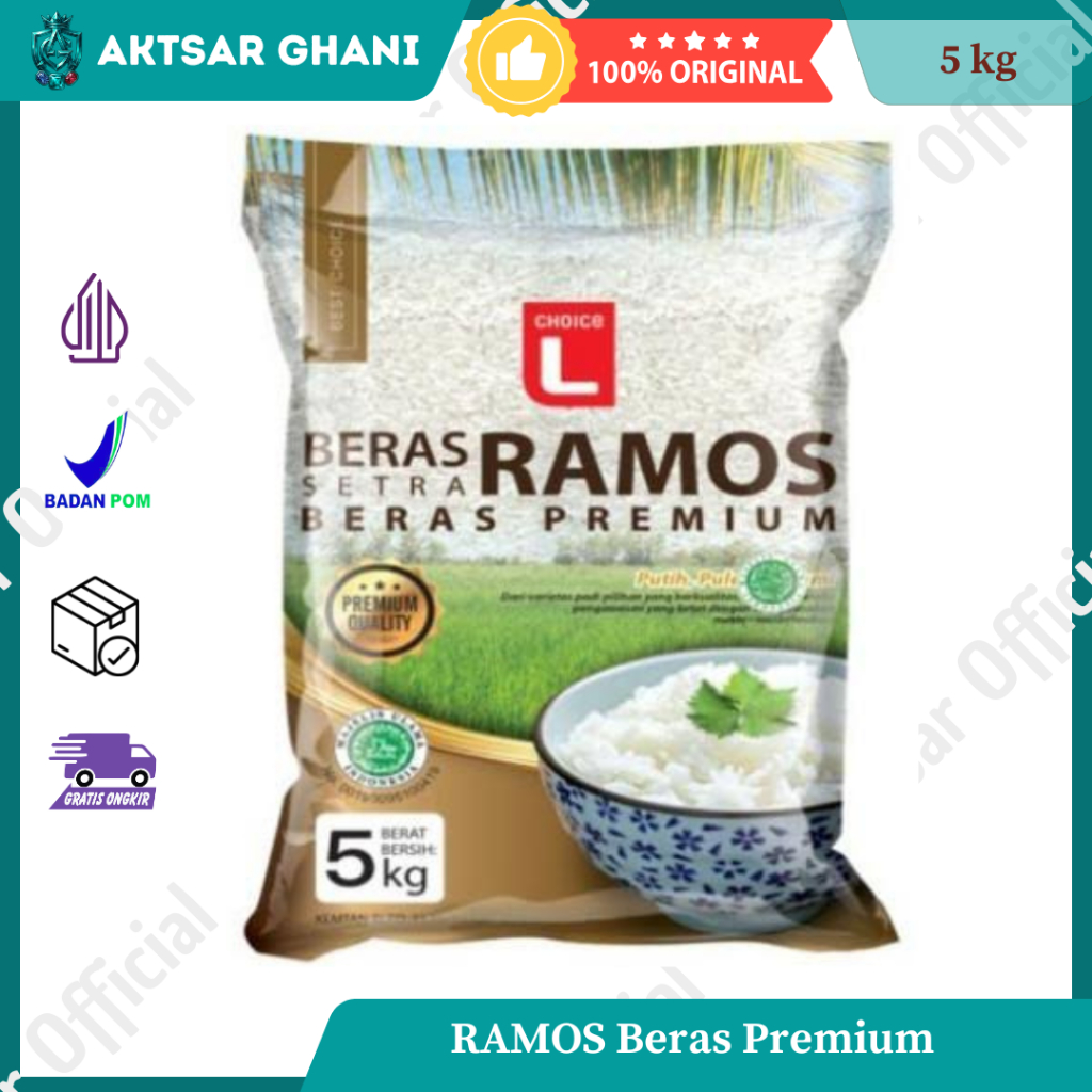 AG - 5kg Choice L Beras Ramos Premium - tanpa pengawet, bergizi, pulen