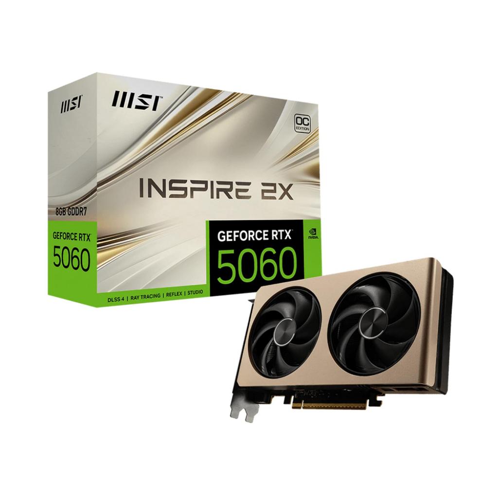 MSI VGA GEFORCE RTX 5060 8G INSPIRE 2X OC | VGA NVIDIA RTX5060 8GB GDDR7