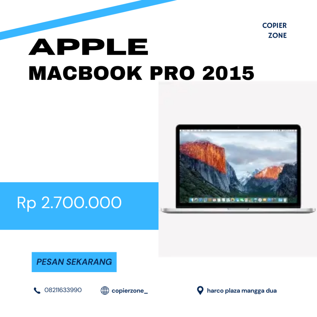 laptop apple macbook pro 2015