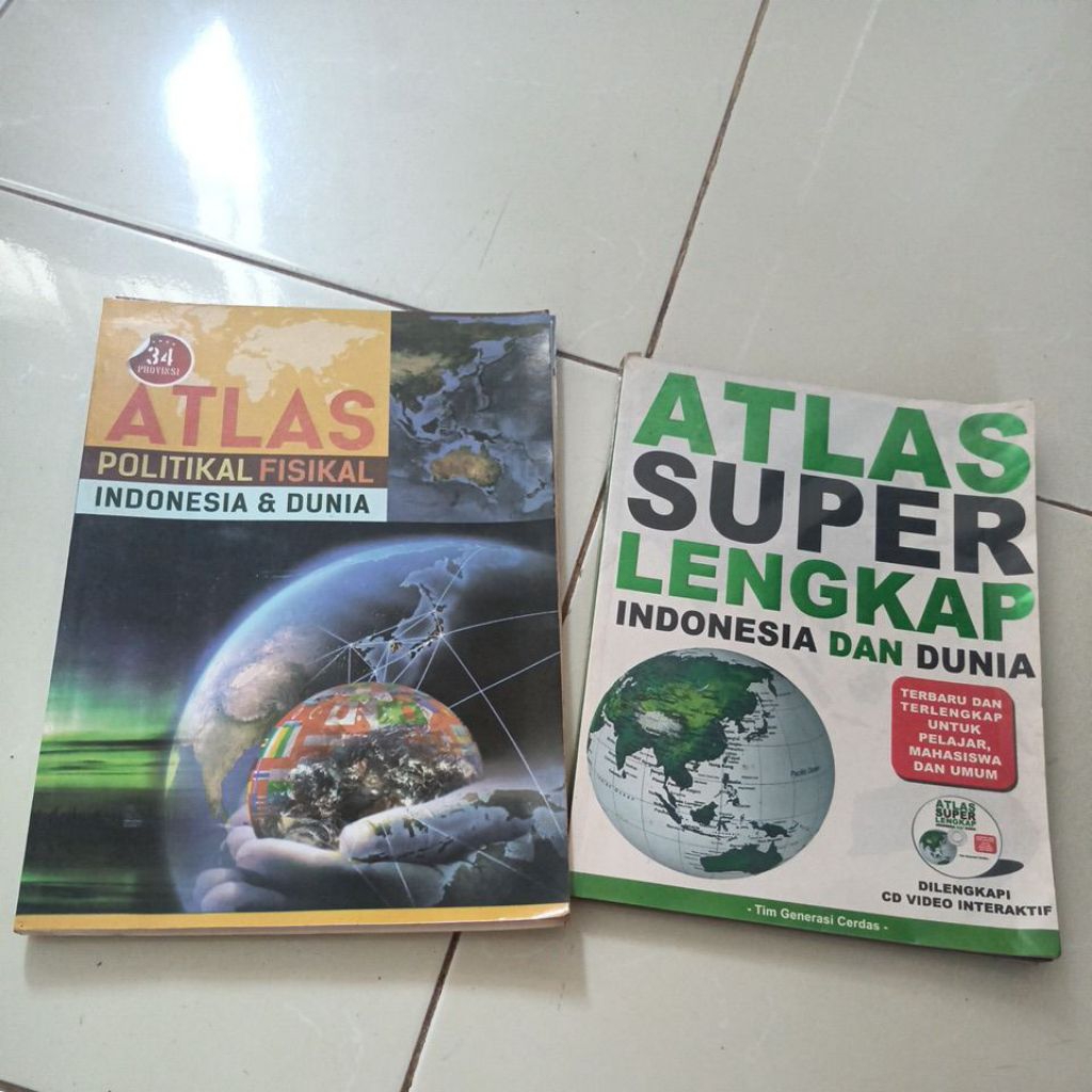 Atlas Dunia Super Lengkap Original Preloved
