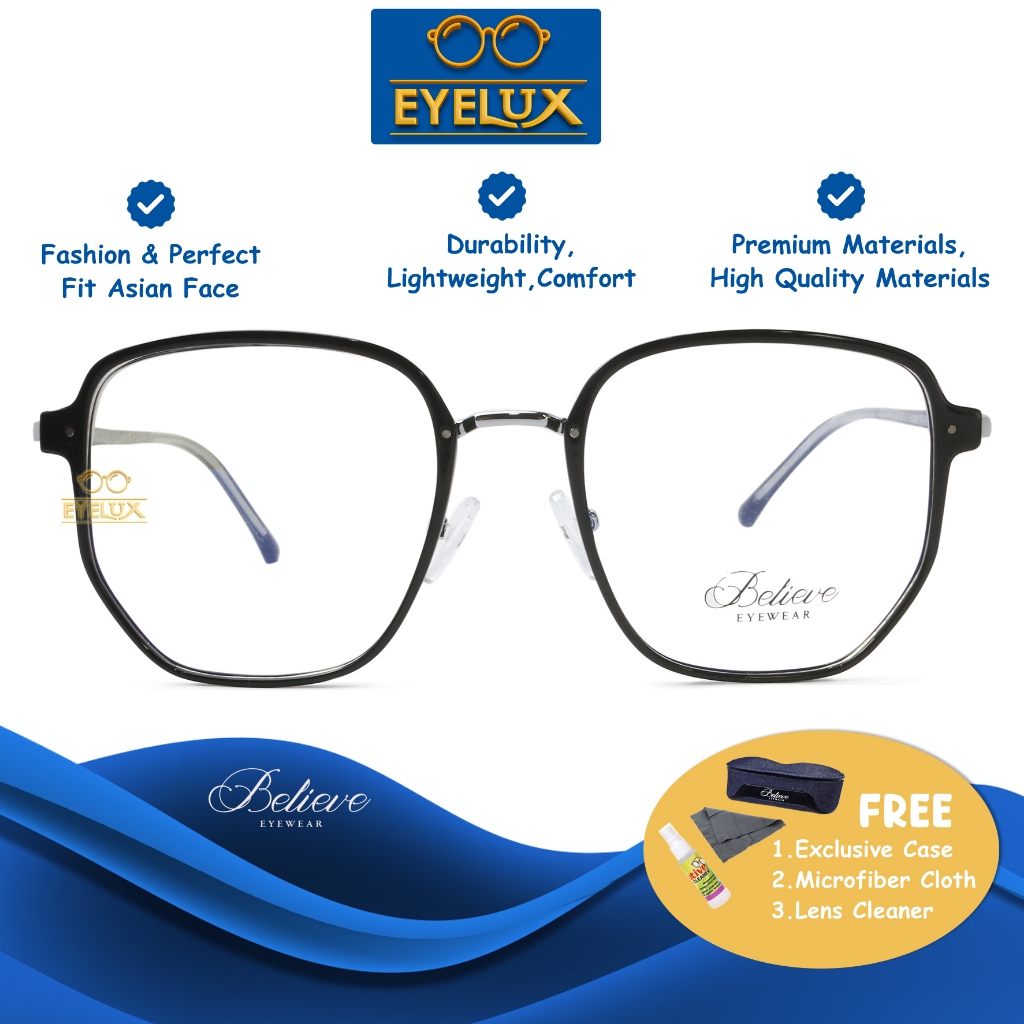 Believe Eyewear /  BV M-2368 / 53-19-144 /  Frame Kacamata Believe Eyewear ORIGINAL