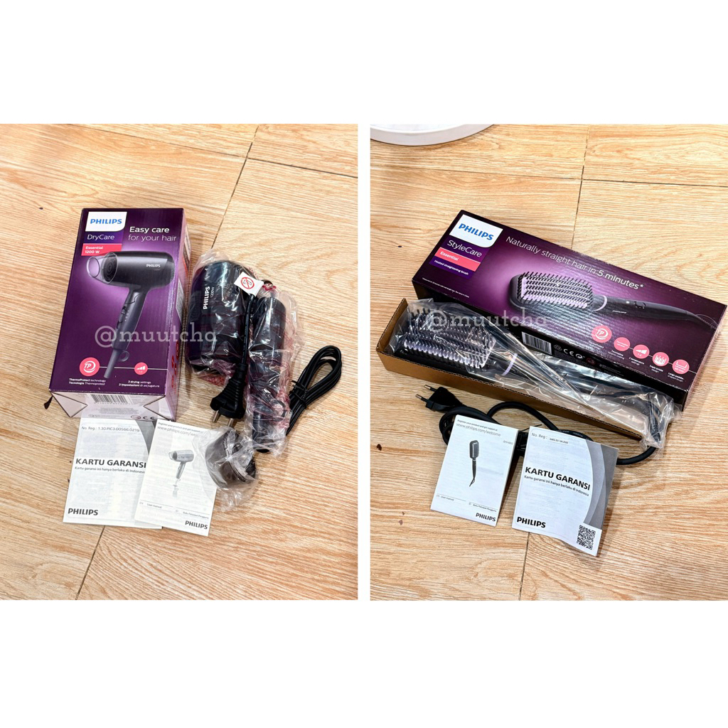 Brand New Philips Heated Straightened Brush & Hair Dryer