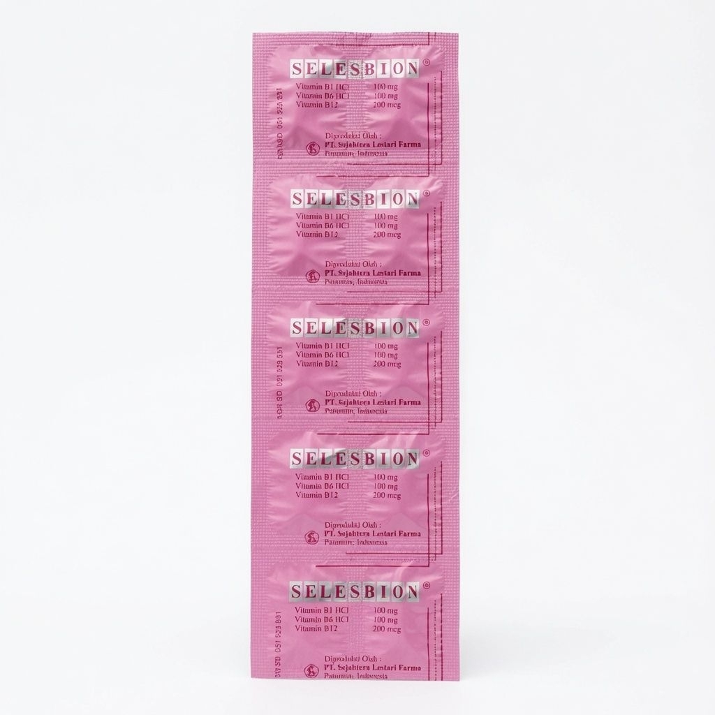 SELESBION Vitamin B1 B6 B12 - Obat Kesemutan & Nyeri Saraf Kebas