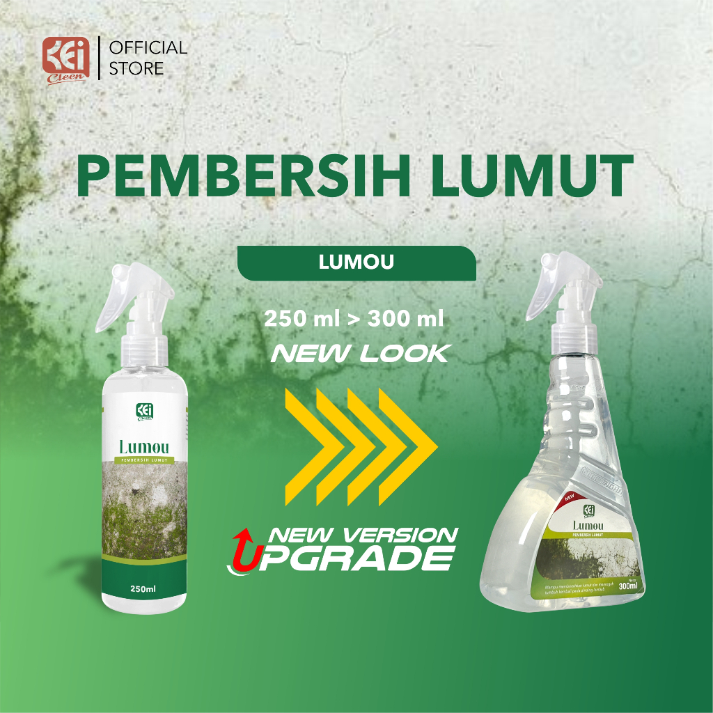 Kei Cleen Lumou Pembersih Lumut Cairan Penghilang Lumut Kamar Mandi Lantai Dinding Batu Alam Paving