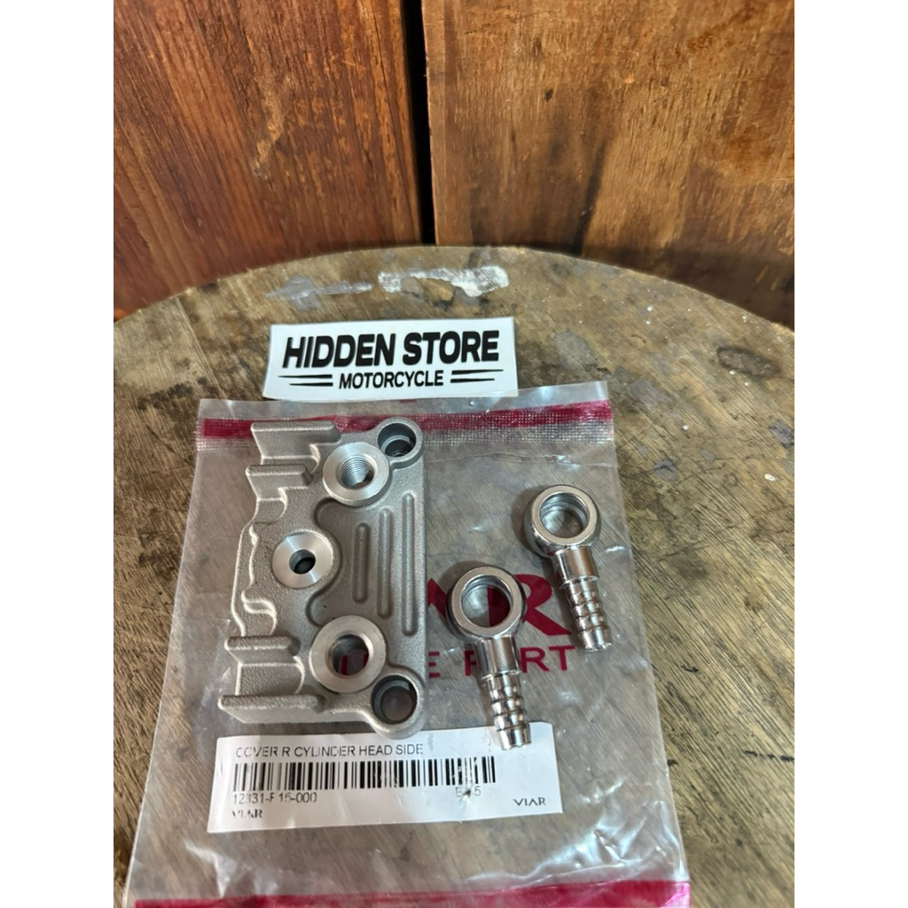 adaptor oil cooler cover R cylinder head oil cooler honda win grand prima legenda original mocin
