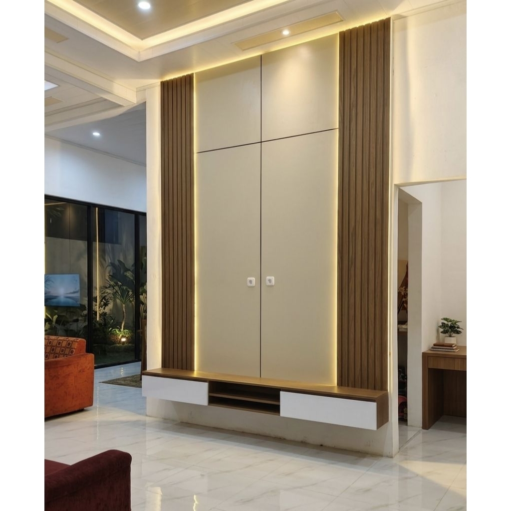 backdrop tv, backdrop tv minimalis, backdrop tv minimalis modern, backdrop tv modern, backdrop tv mi