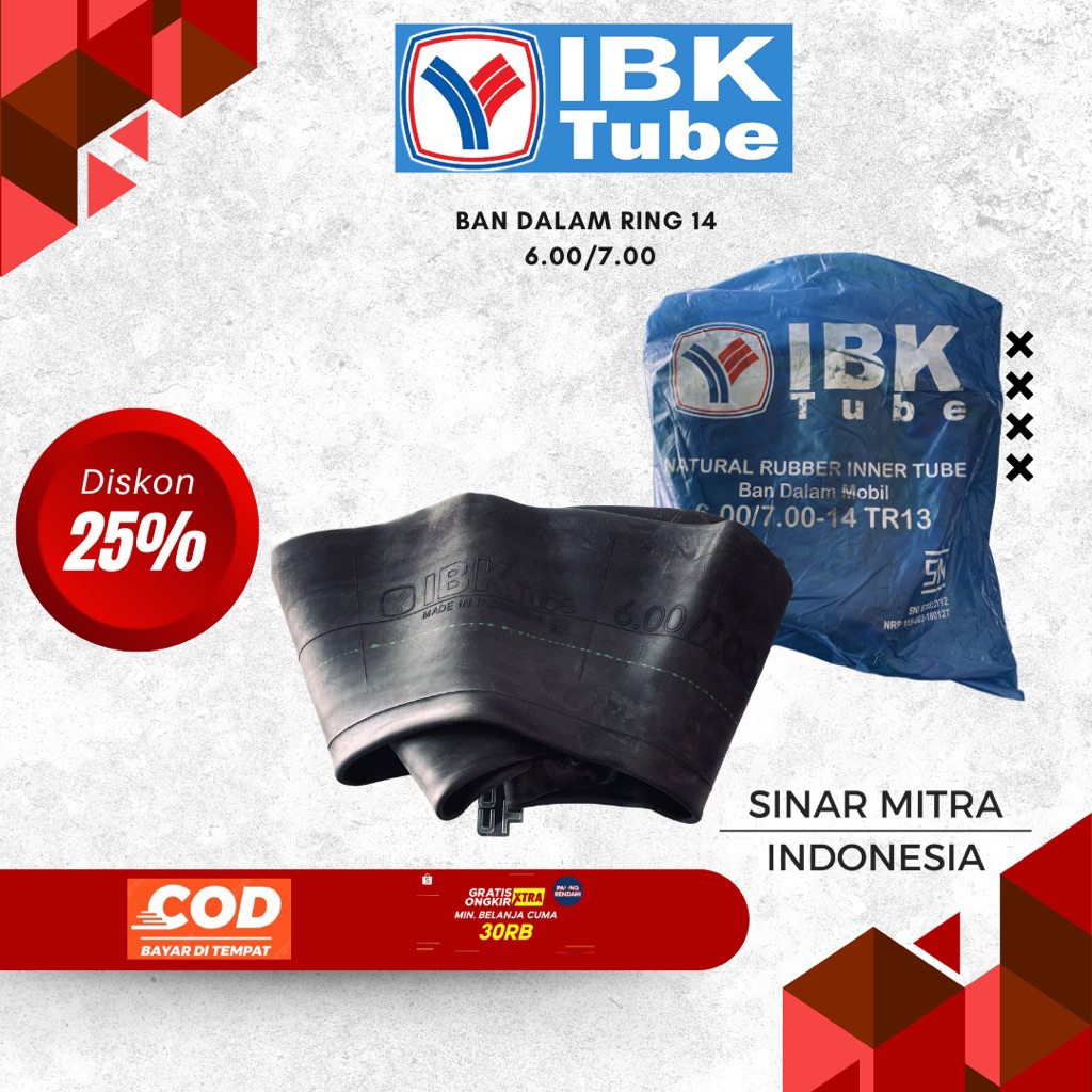 Ban Dalam Ring 14 IBK 6.00/7.00 Original Produk