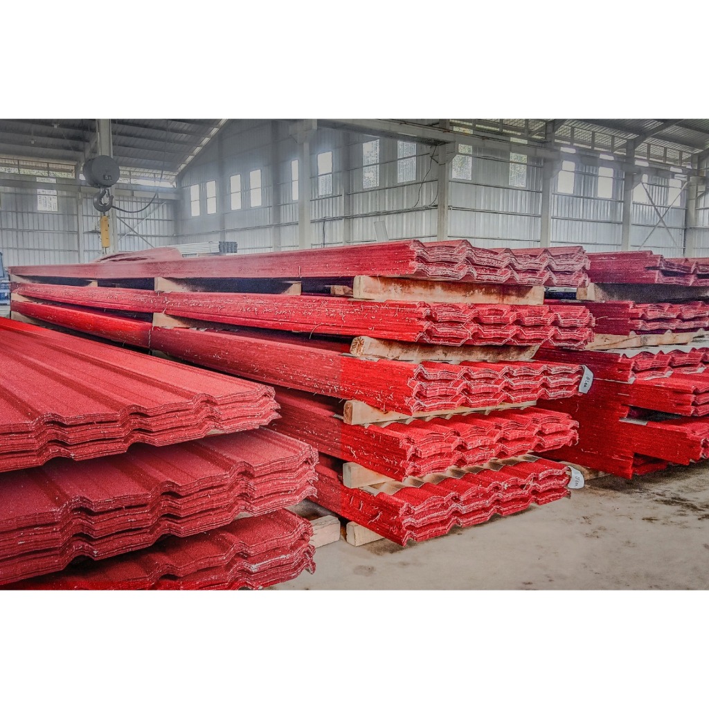 TMJ Steel Atap Spandex Pasir Peredam Suara Hujan Panas Anti Berisik Galvalum Custom Per Meter