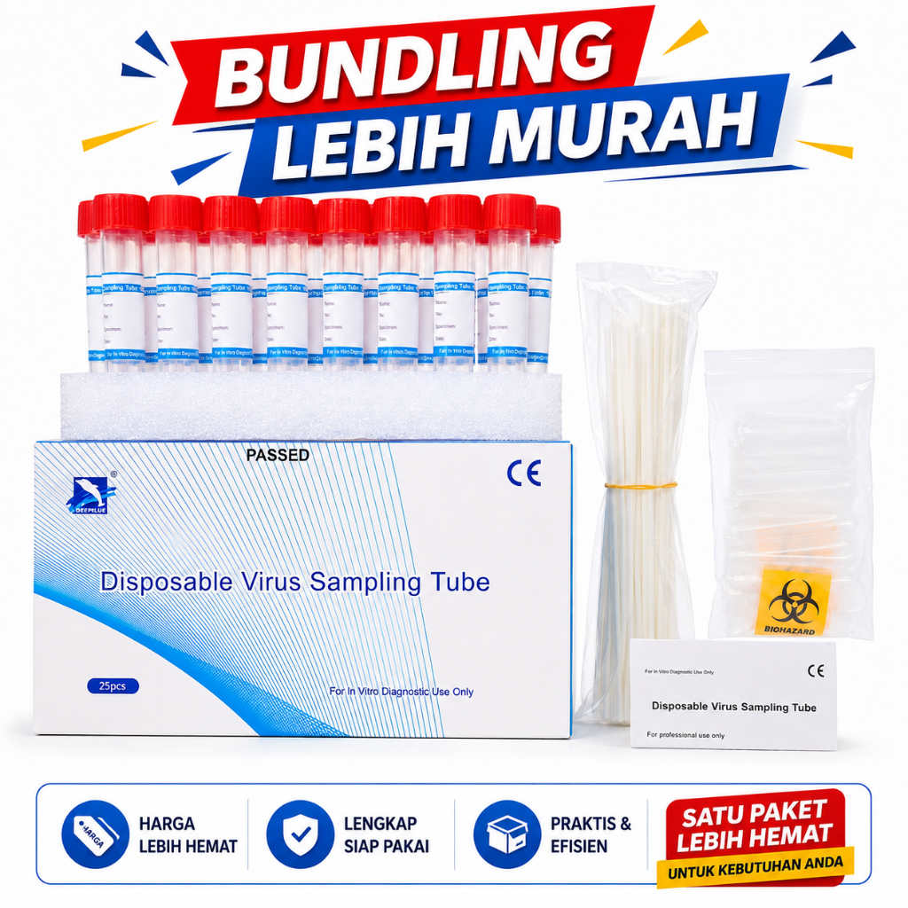 Beli 2Box Lebih Hemat VTM Anhui Disposable Virus Sampling Tube DeepBlue Medical Technology