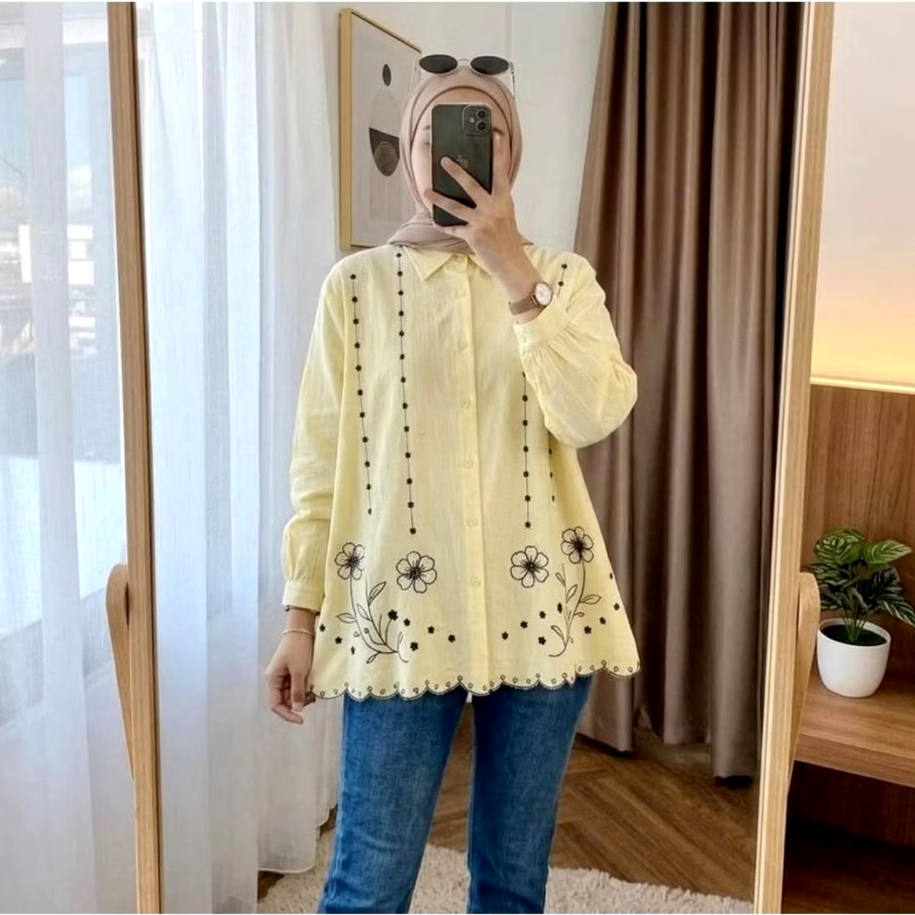 Kalle Blouse Rayon Twill Prmeium