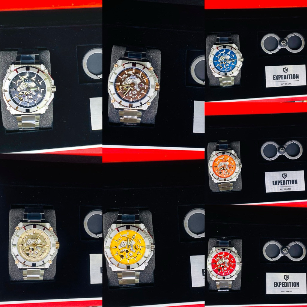 JAM TANGAN PRIA EXPEDITION E 3009 E3009 EXP-3009 AUTOMATIC READY BEBERAPA ORIGINAL TERBARU