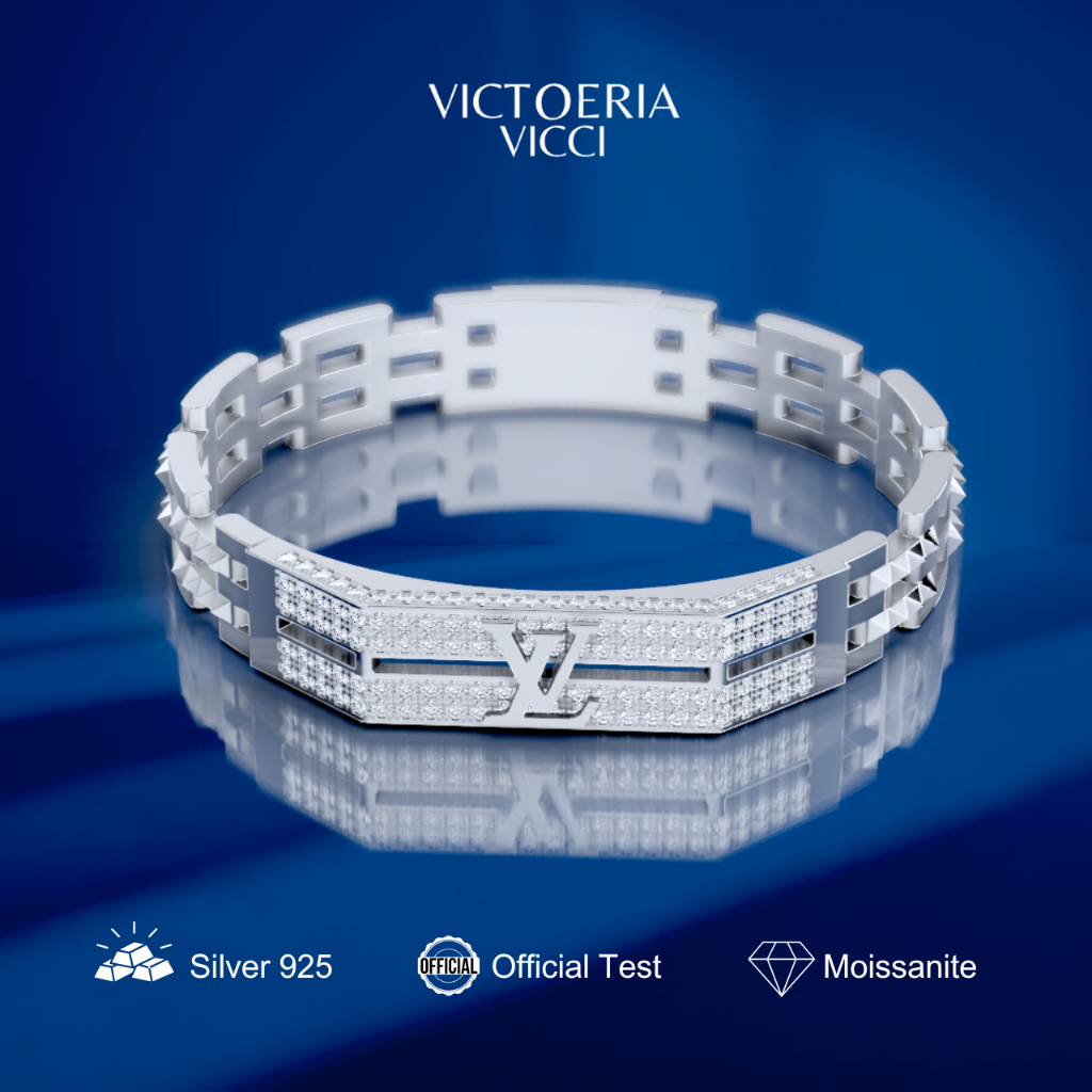 GELANG RANTAI LV MOISSANITE