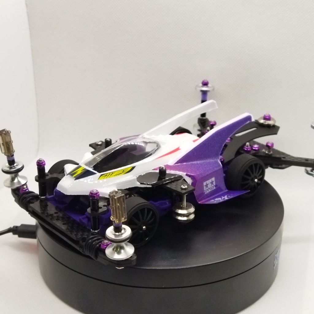 tamiya mini 4wd thunder shot mk ii. ms chassis kelas sto100 ioc full original
