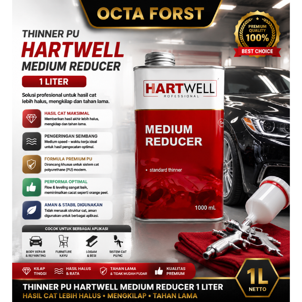 Thinner PU Hartwell Medium Reducer 1 Liter