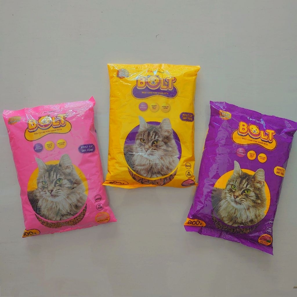 Makanan Kering Untuk Kucing Dewasa Bolt Dewasa Snack Kucing Kering Bolt