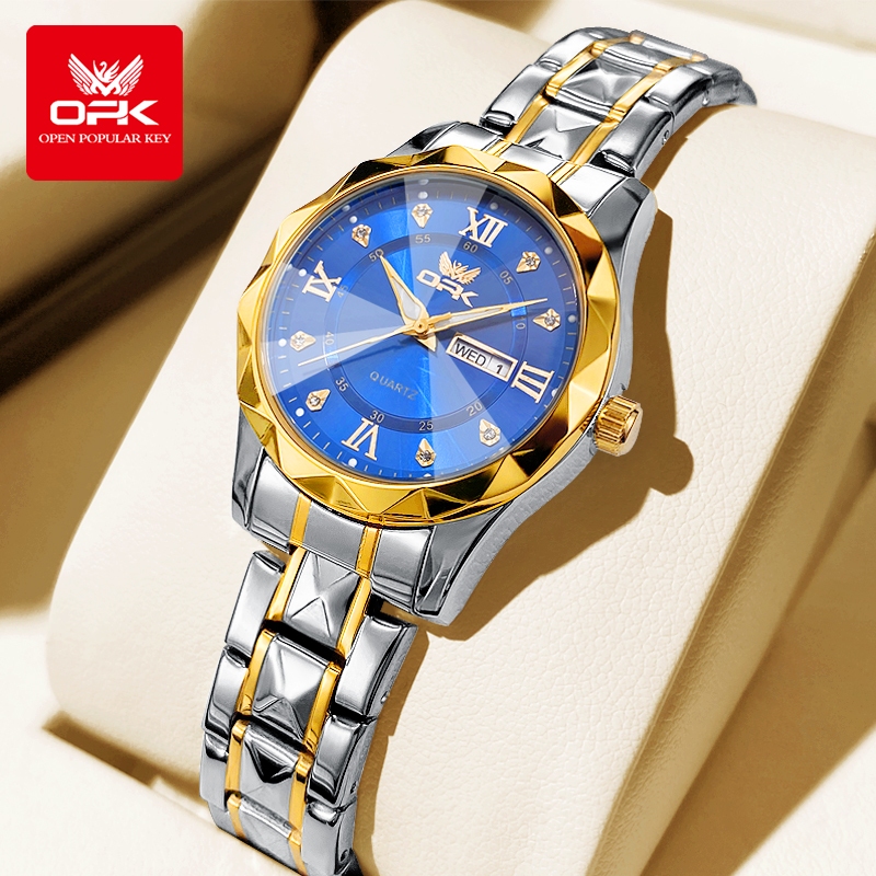 OPK Jam Tangan Wanita Original Anti Air Kecil Cewek Murah Korea Analog Women Watch