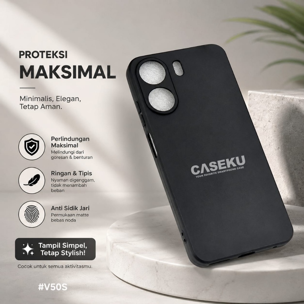 Case Villaon V50S Villaon V40S Case Softcase Candy Macaron Square Black Polos Case Villaon V50S Vill