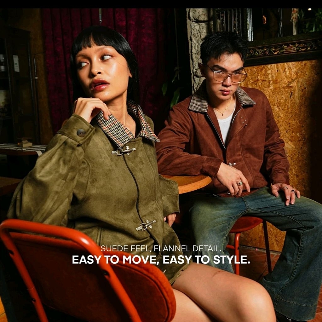 SUEDE CLASP JACKET