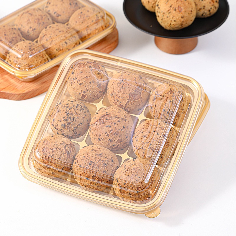 10pcs Mika GOLD SEKAT 9 kotak Kue Premium Box Mooncake sekat 9 75gr Box