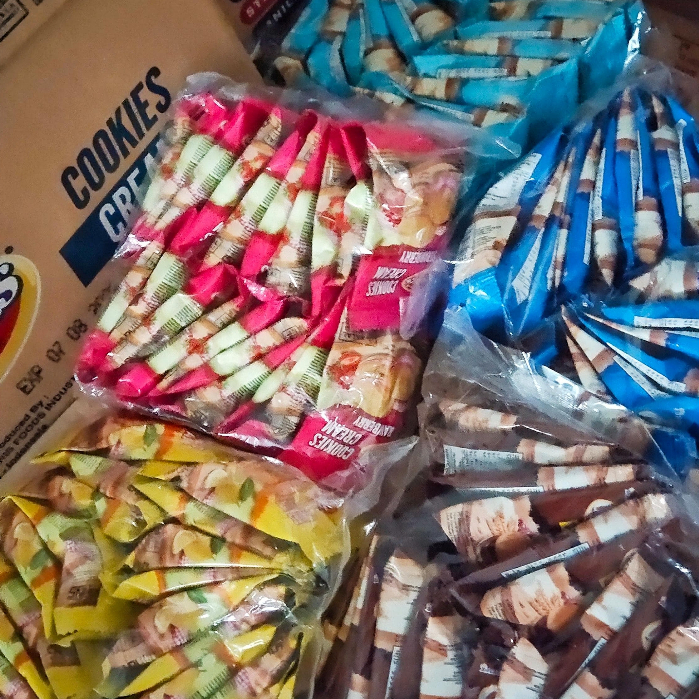 Okebis Inafood Cookies Cream 10gr  - 1 slop isi 20pcs (ECER)