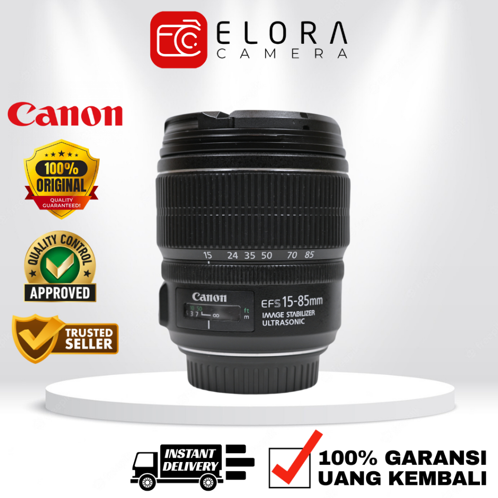 ⁠Canon EF-S 15-85mm F3.5-5.6 IS USM / Lensa ⁠Canon EFS 15-85 mm F 3.5-5.6 IS USM