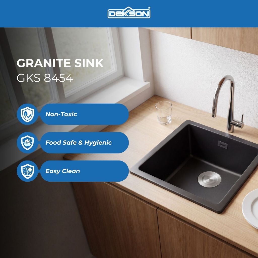 DEKKSON Kitchen Sink Sink Dapur Anti Gores & Tahan Panas GKS 8454