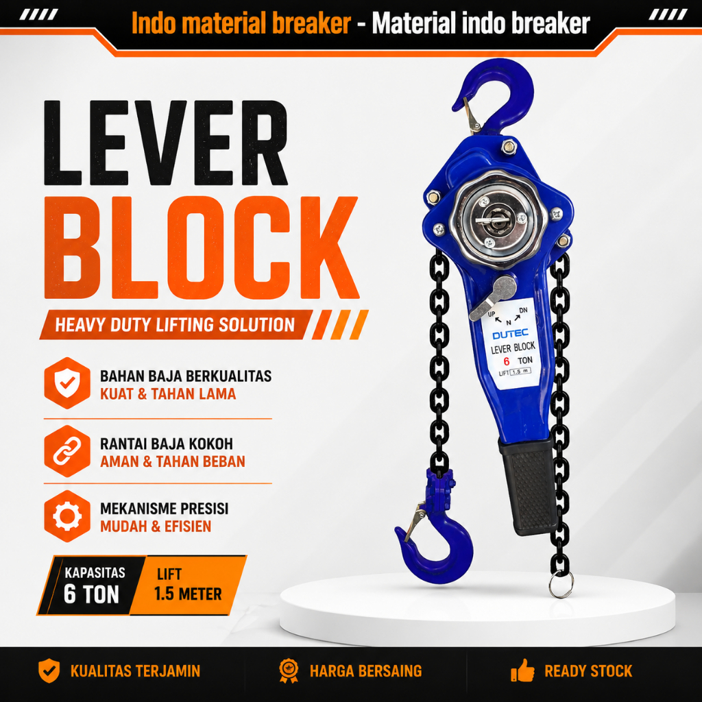 Lever Block 0,75 Ton, 1 Ton, 2 Ton, 3 Ton, 6 Ton Lever Hoist Lifting Lever Crane Chain Hoist Portabl