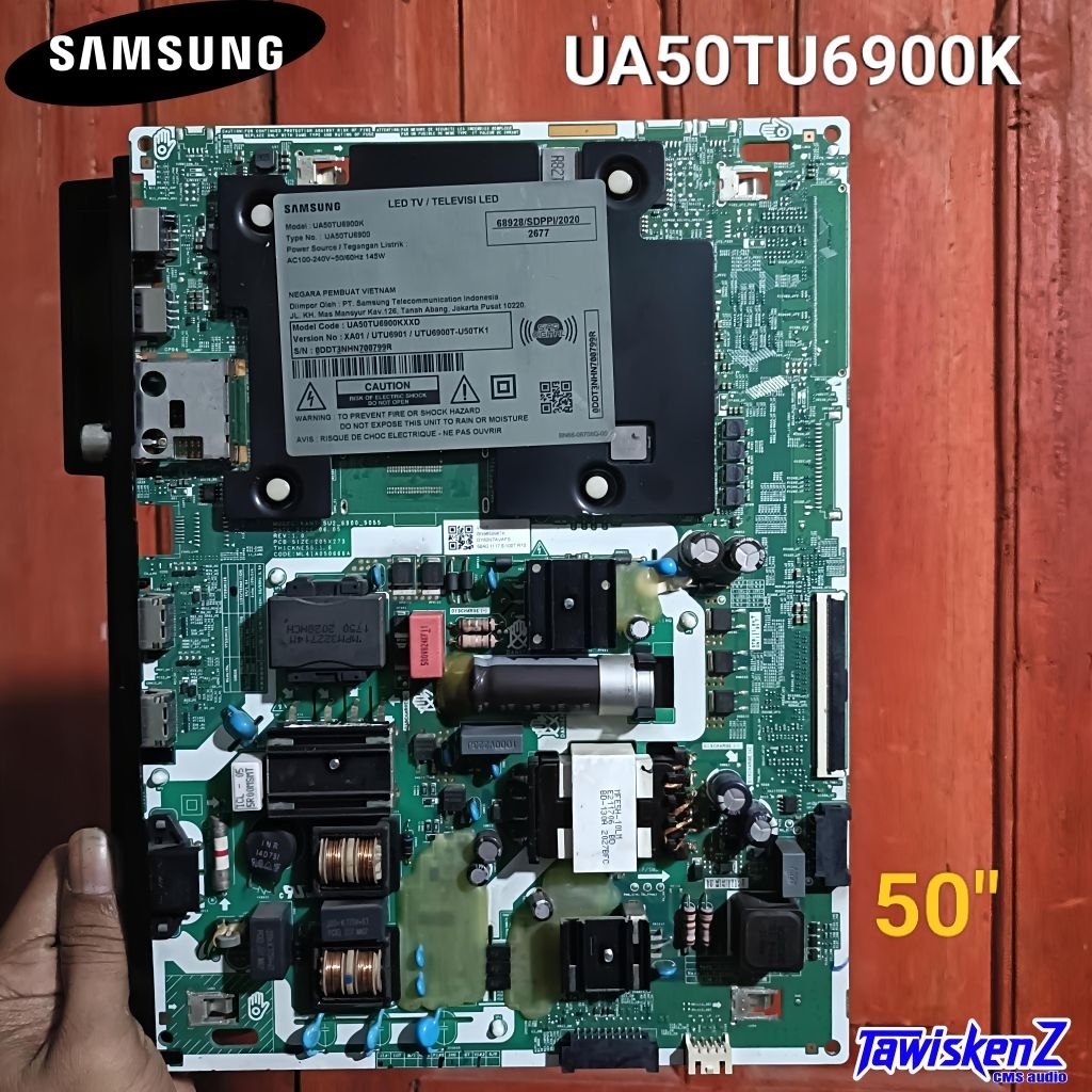 Mainboard SAMSUNG UA50TU6900k 50TU6900 UA 50TU 6900 MB / Mobo Suplai Part TV LED 100% Original Berga
