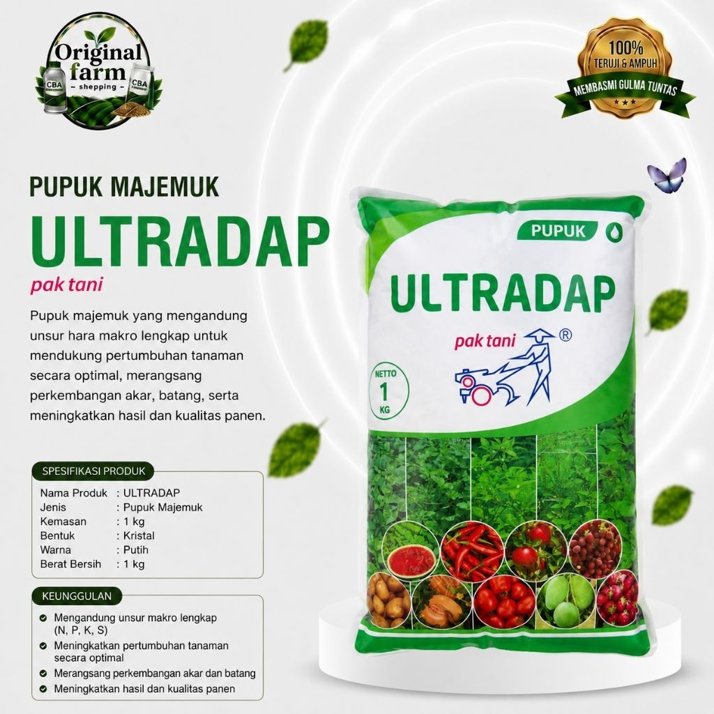 ULTRADAP 1 Kg Cap Pak Tani - Pupuk Tinggi Phospat plus Nitrogen